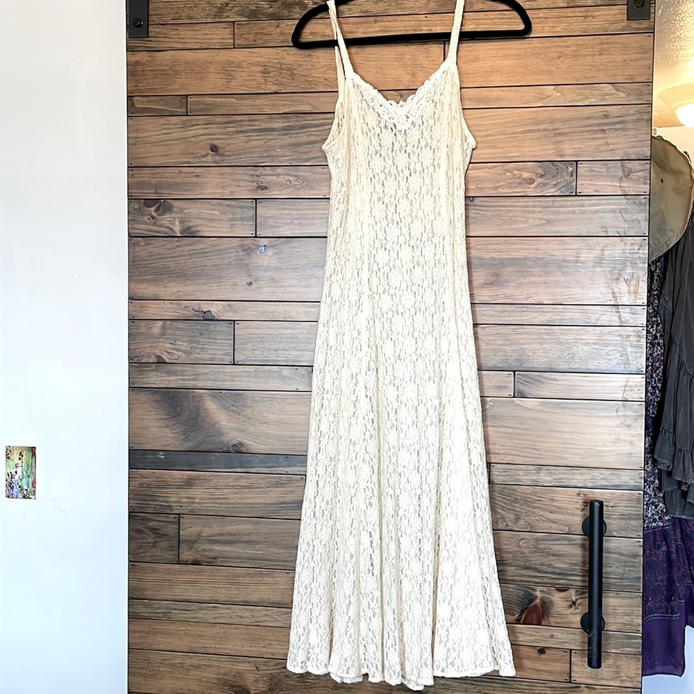 Citiculture vintage cream lace dress